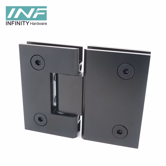 Accesorio de ducha moderno de acero inoxidable y latón de alta calidad, bisagra de vidrio para puerta de ducha de dirección ajustable de vidrio a vidrio de 180 grados
