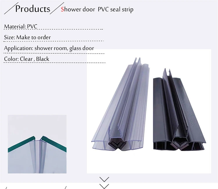 PVC Shower Door Bottom Rubber Sealing Strip